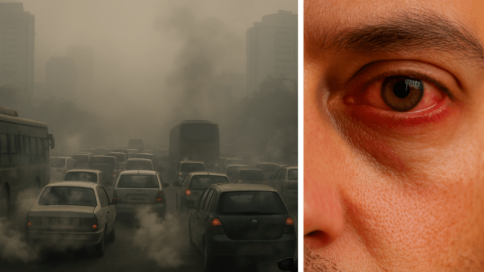 How High AQI affects the Eye